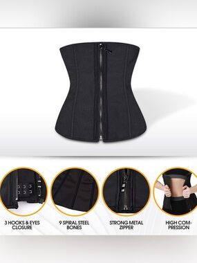 Ashlone Women's Black waist trainer size extra large